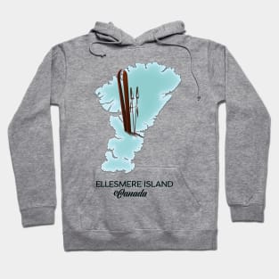 Ellesmere island Canada map Hoodie